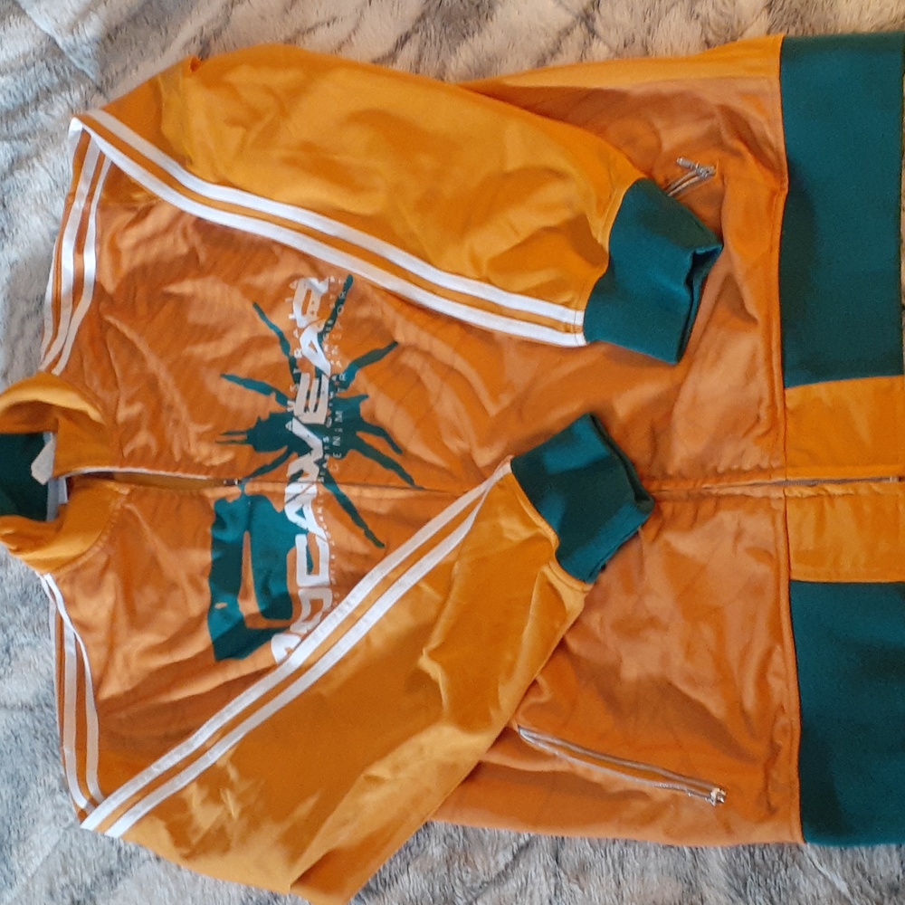 Rocawear Track Jacket Mens Large Logo Full Zip  Stripe Top Workout